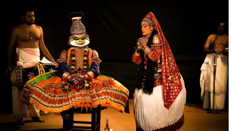 Kathakali performers in Kochi